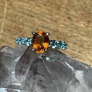 Yellow Topaz ring